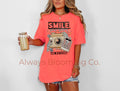 Comfort Colors Smile Your Haters Are Watching Pre-Printed Tee