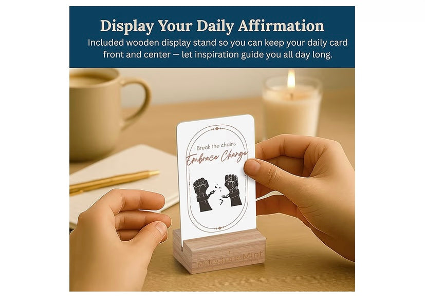 Recovery & Sobriety Affirmation Card Deck 50 Pack Double Sided