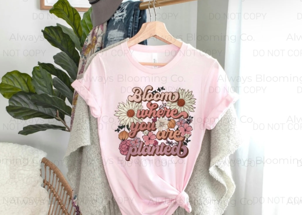 Bella+Canvas Bloom Where You Are Planted Tee
