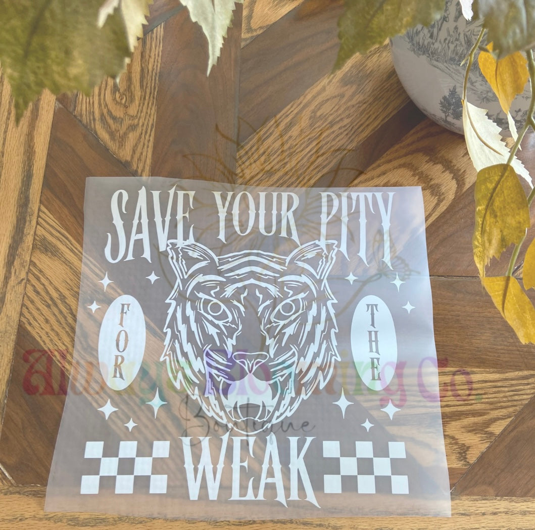 Save Your Pity