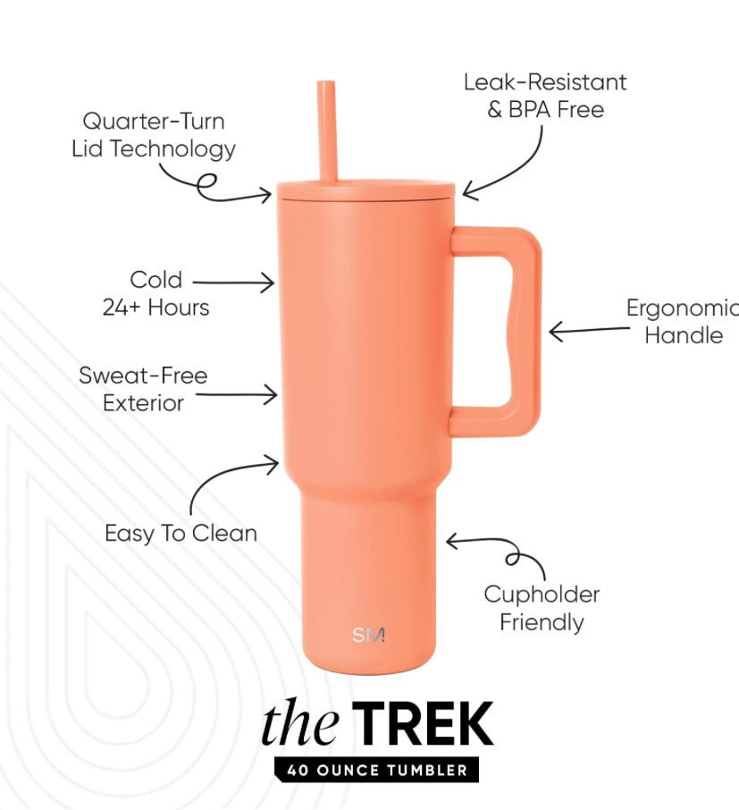Simple Modern Trek Tumbler 40 oz Mango