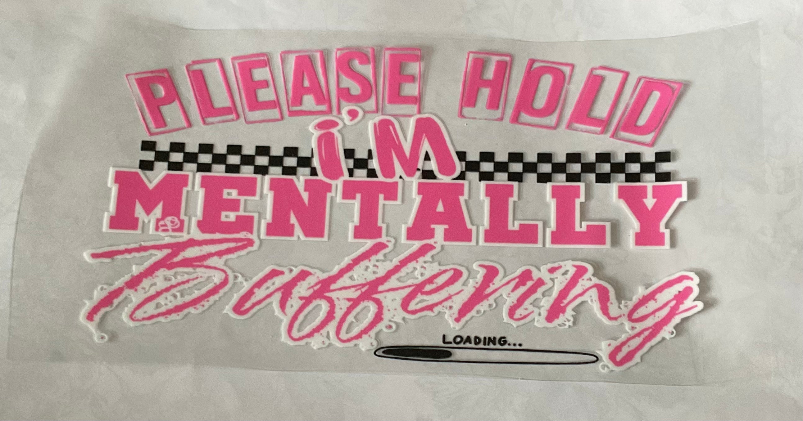 Mentally Buffering Cup Decal