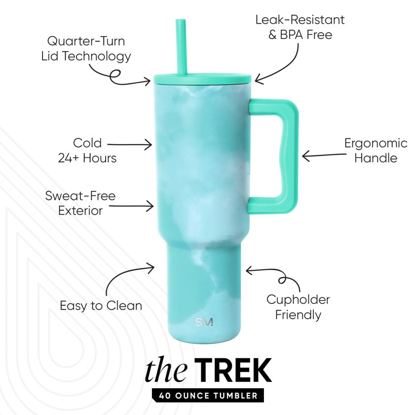 Simple Modern Trek Tumbler 40 oz Ocean Tide