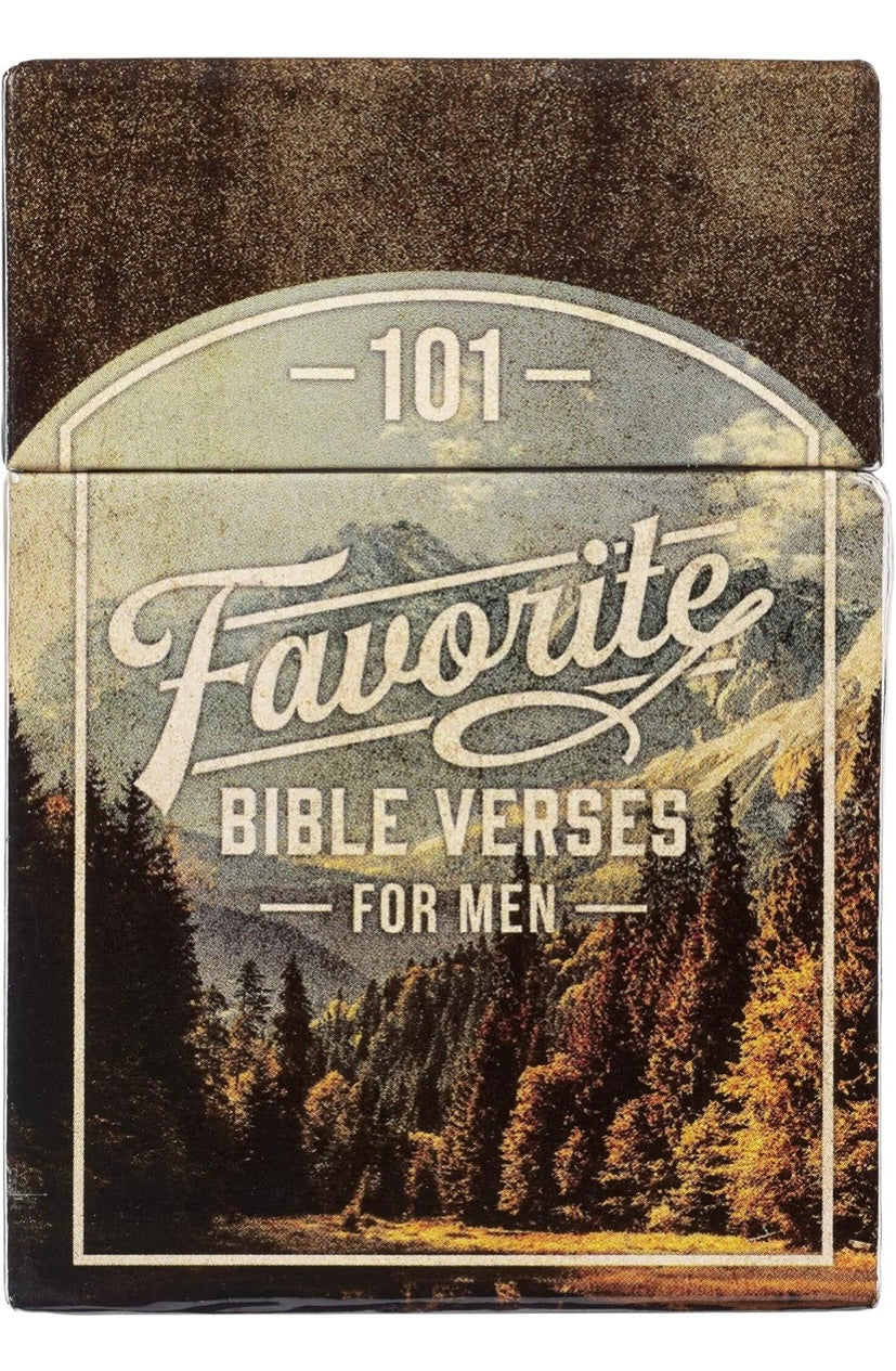 101 Favorite Bible Verses For Men 51 Pack (Double Sided)