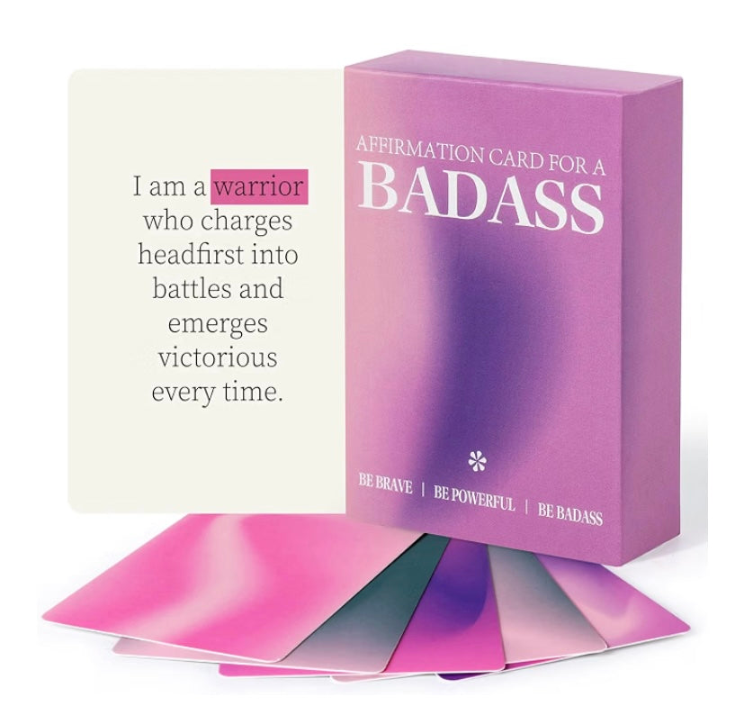 Affirmation Cards For A Badass 60 Pack
