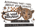 Assuming That I Care…