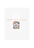 Bella+Canvas Keep Blooming Pre-Printed Women’s Racerback Tank