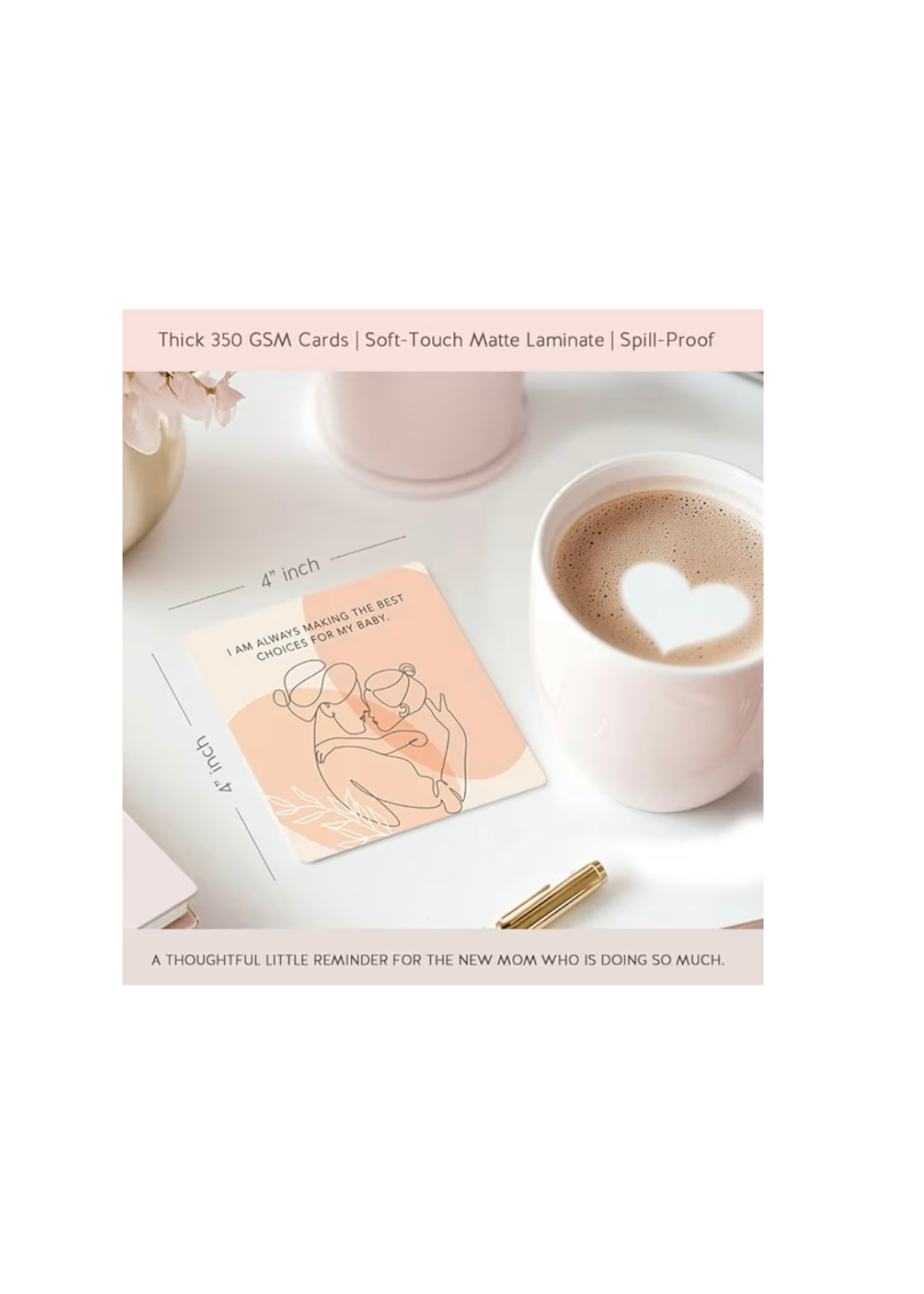 New Mama Affirmation Cards 52 Pack