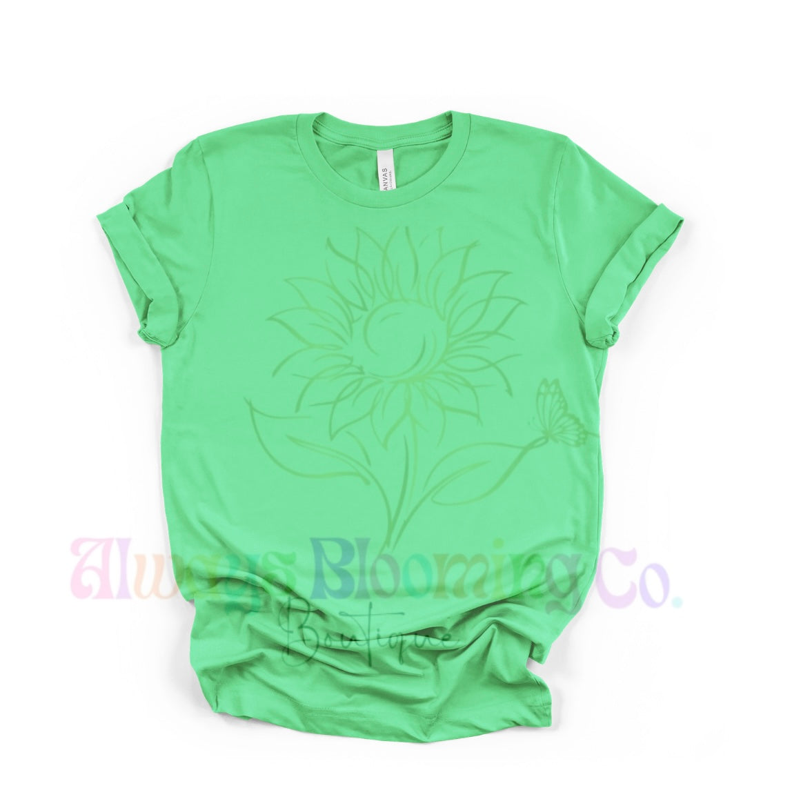 Bella+Canvas Synthetic Green Tee
