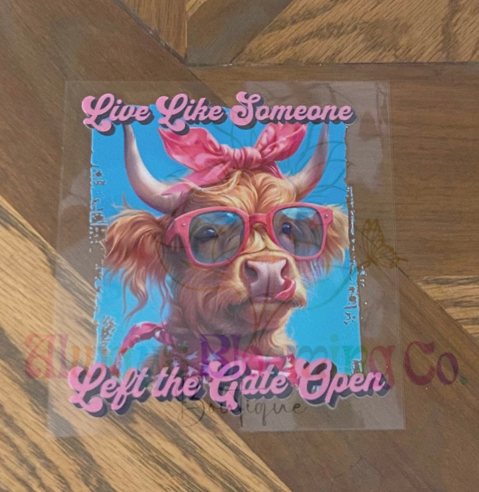 Live Like Someone Cup Decal
