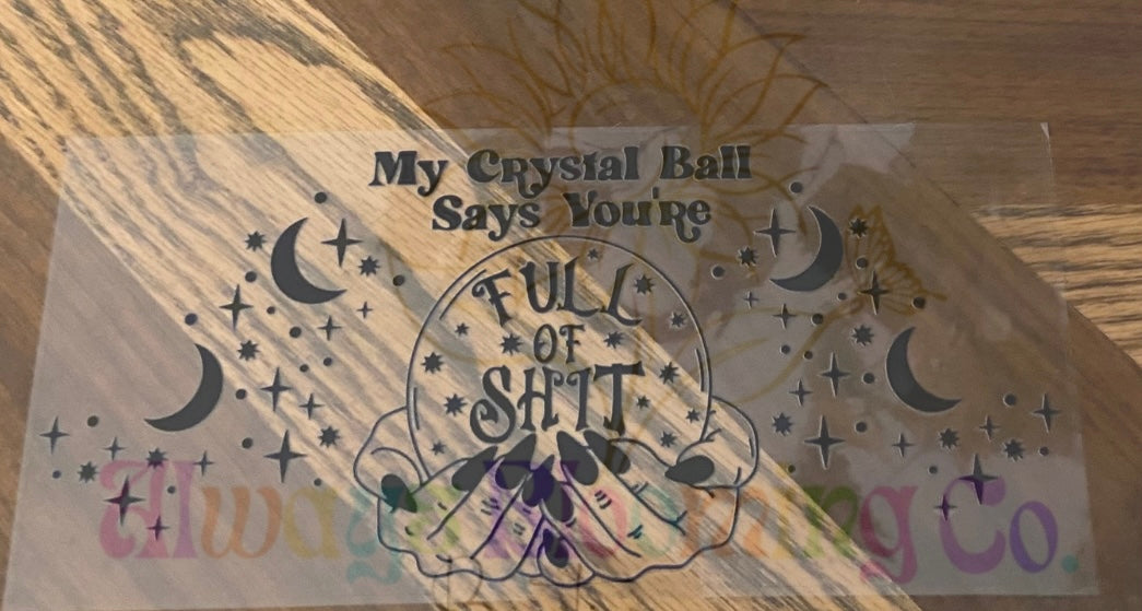 My Crystal Ball Cup Decal